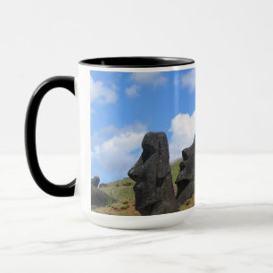 Taza Moai en la Isla de Pascua