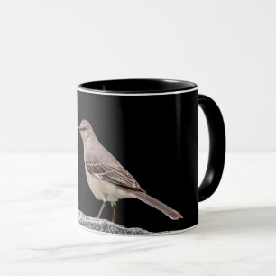Taza Mockingbird en una lápida