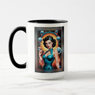 Taza Moda de la era atómica Barbenheimer Retro Fusion