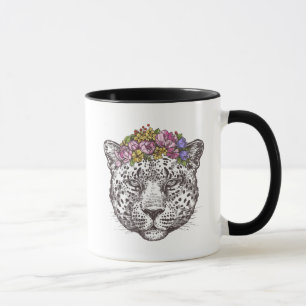 Taza Moda del Hippie del leopardo