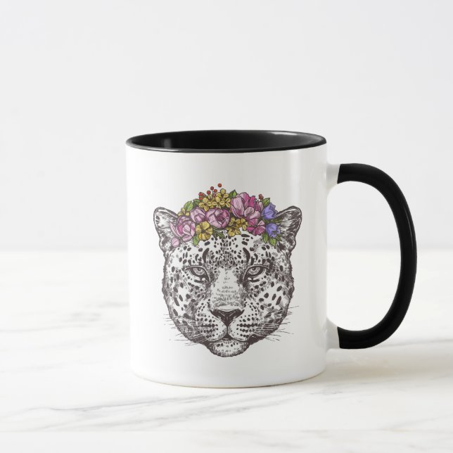 Taza Moda del Hippie del leopardo (Derecha)