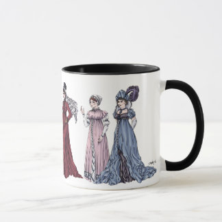 Taza Moda histórica de Regency Ladies Jane Austen Mug