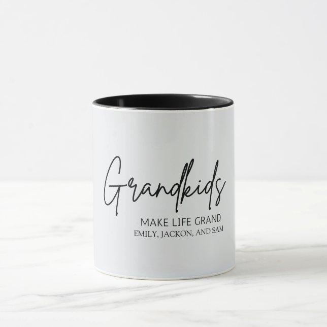 Taza Moda mínima Los nietos hacen la vida grandiosa (Centro)