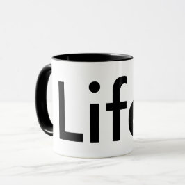 Taza moda moderna LIFE. | Mug