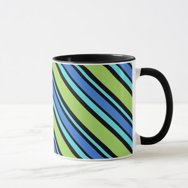 Taza Moda Ringer Mug, Blue Moons Decoraciones de tumbon (Derecha)