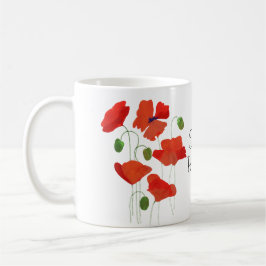 Taza Moda Scarlet Field Poppies Ringer Coffee Mug