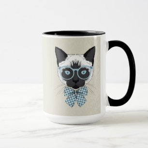 Taza Moda Smart del gato siamés