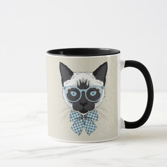 Taza Moda Smart del gato siamés (Derecha)