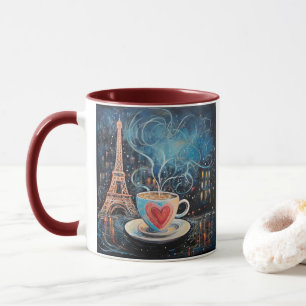 Taza Moda Torre Eiffel Café Café Chalkboard París