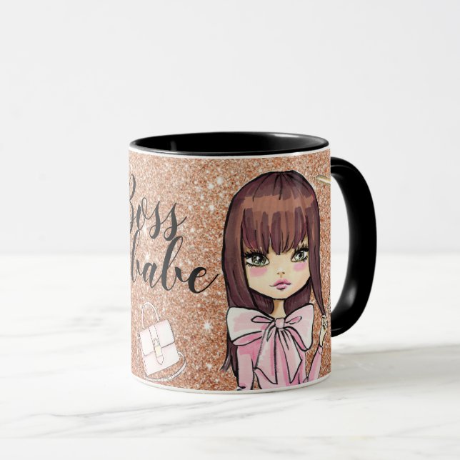 Taza Moda y chica silvestre planner Coffee Mug (Anverso derecho)
