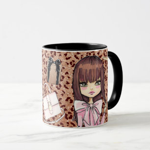 Taza Moda y chica silvestre planner Coffee Mug