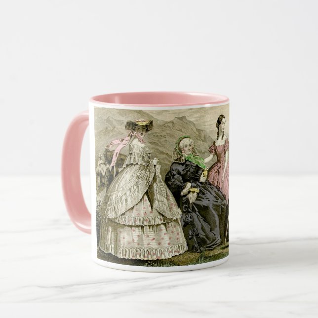 Taza Modas Victorianas antiguas (Anverso izquierdo)