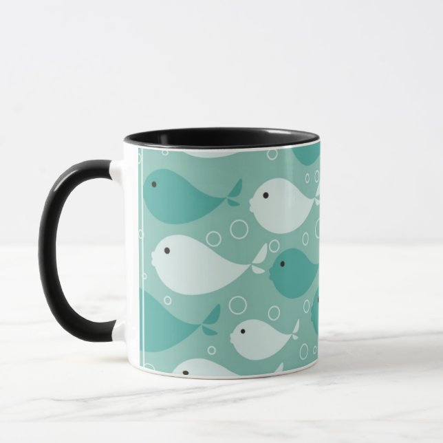 Taza modele con los pescados 2 (Izquierda)