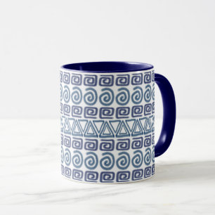Taza modelo a mano africano étnico