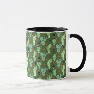 Taza Modelo abstracto del desierto del cactus del