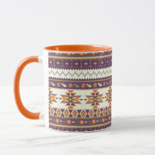 Taza Modelo azteca colorido