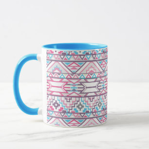 Taza Modelo azteca geométrico abstracto 3