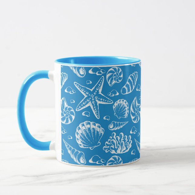 Taza Modelo azul de la playa (Izquierda)