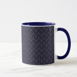 Taza Modelo azul del hexágono