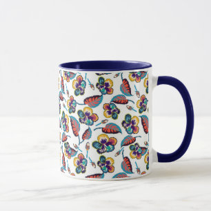 Taza Modelo brillante del hibisco del monograma el  