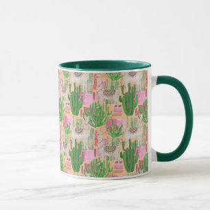 Taza Modelo colorido de la llama de la acuarela