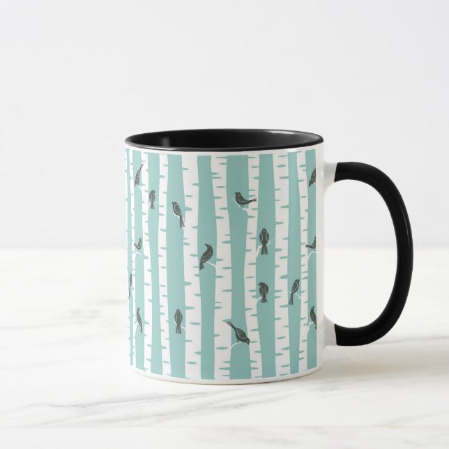 Taza Modelo con los pájaros y los árboles (Derecha)