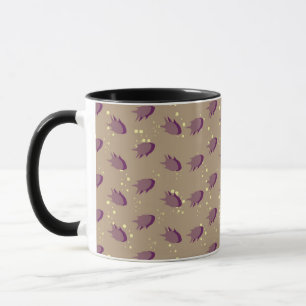 Taza modelo con los pescados