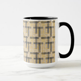 Taza Modelo cruzado moderno de la raya de los mediados