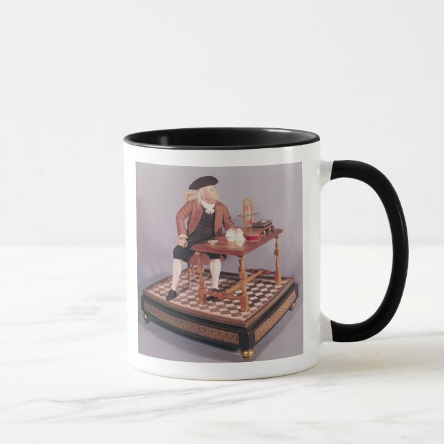 Taza Modelo de Benjamin Franklin en su tabla (Derecha)