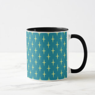 Taza Modelo de estrella retro de la edad atómica