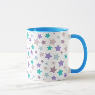 Taza Modelo de estrella - rosado púrpura y azul en