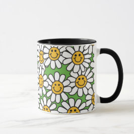 Taza Modelo de flores de la margarita