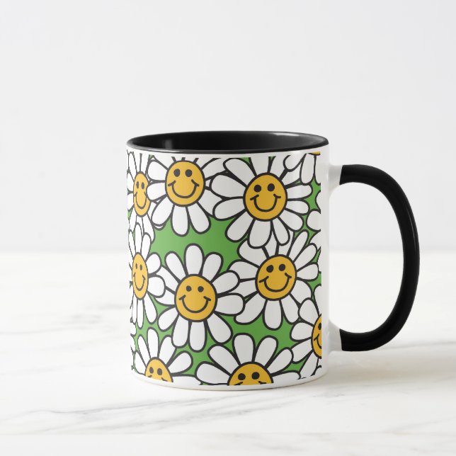 Taza Modelo de flores de la margarita (Derecha)