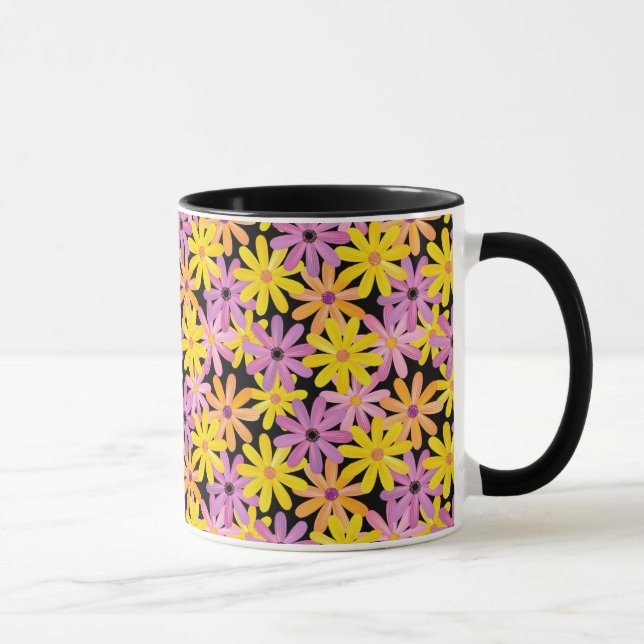 Taza Modelo de flores del Gerbera, fondo (Derecha)