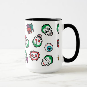 Taza Modelo de la emoji del comodín del pelotón el  
