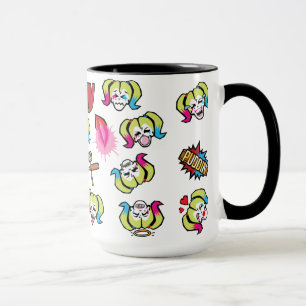 Taza Modelo de la emoji del pelotón el   Harley Quinn