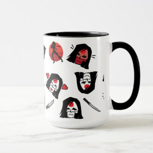 Taza Modelo de la emoji del pelotón el   Katana del
