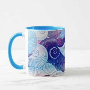 Taza Modelo de la escena del Seashell