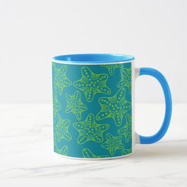Taza Modelo de la muchedumbre de las estrellas de mar (Derecha)