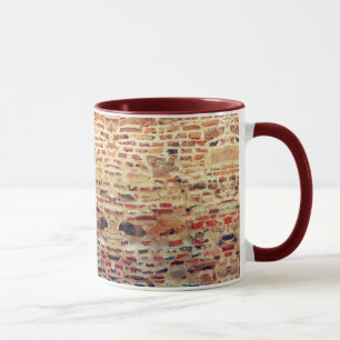 Taza Modelo de la pared de ladrillo