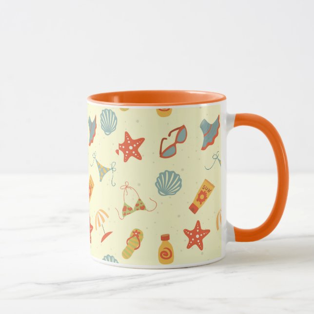 Taza Modelo de la playa del verano (Derecha)