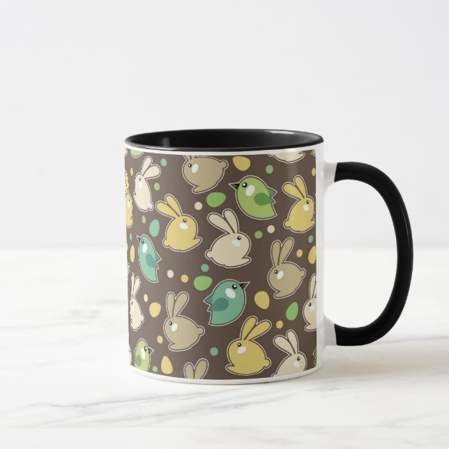 Taza modelo de la primavera con los huevos de Pascua, (Derecha)