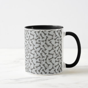 Taza Modelo de la textura del hueso Greyscale