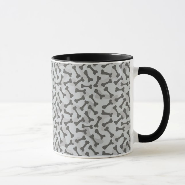 Taza Modelo de la textura del hueso Greyscale (Derecha)