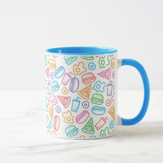Taza Modelo de los alimentos de preparación rápida