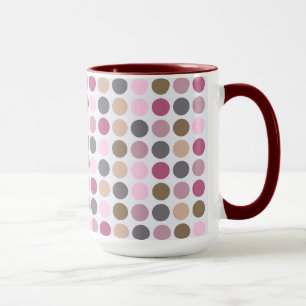 Taza Modelo de lunar rosado poner crema color de rosa