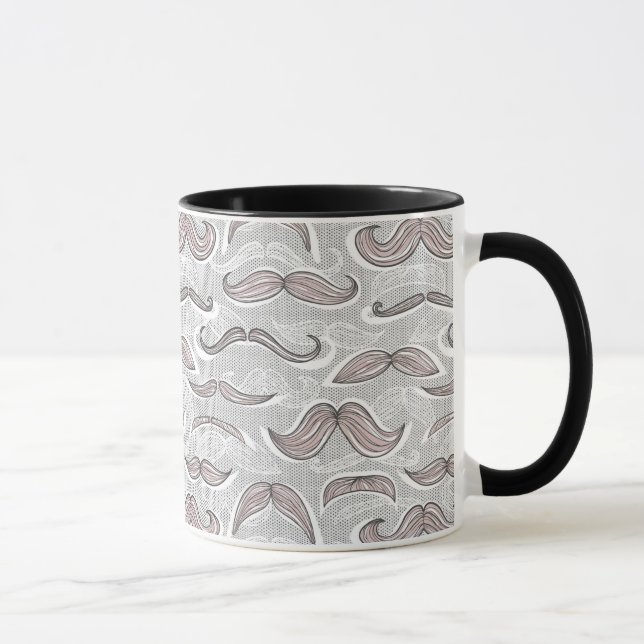 Taza Modelo de moda del bigote (Derecha)