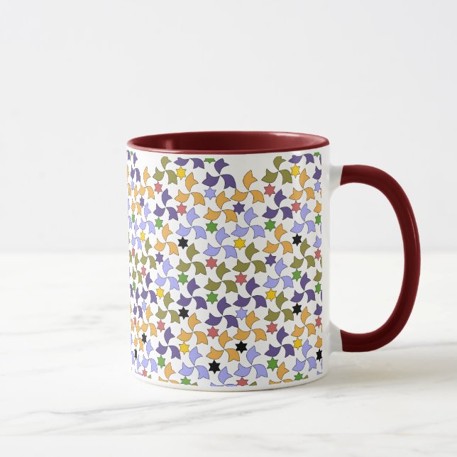 Taza Modelo de mosaico de la teja del estilo de (Derecha)