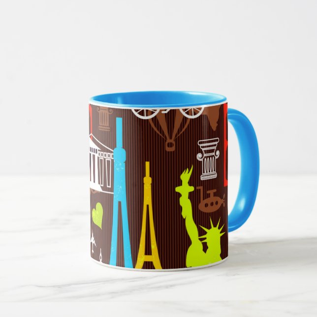 Taza Modelo de neón del World Travel (Anverso derecho)