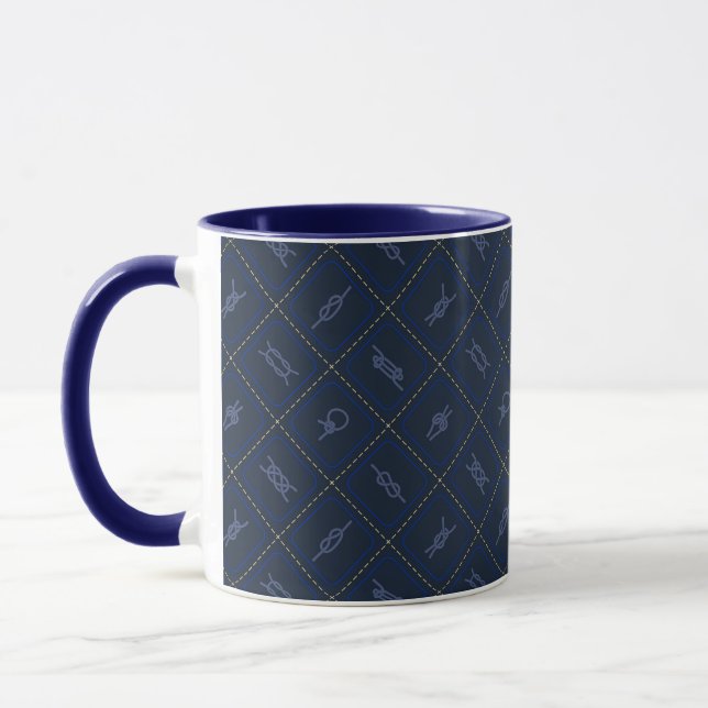 Taza Modelo de nudo náutico de la cuerda (Izquierda)